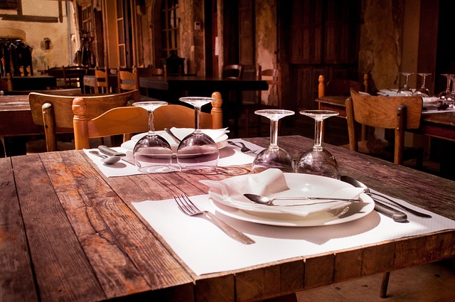 vnitřek restaurace